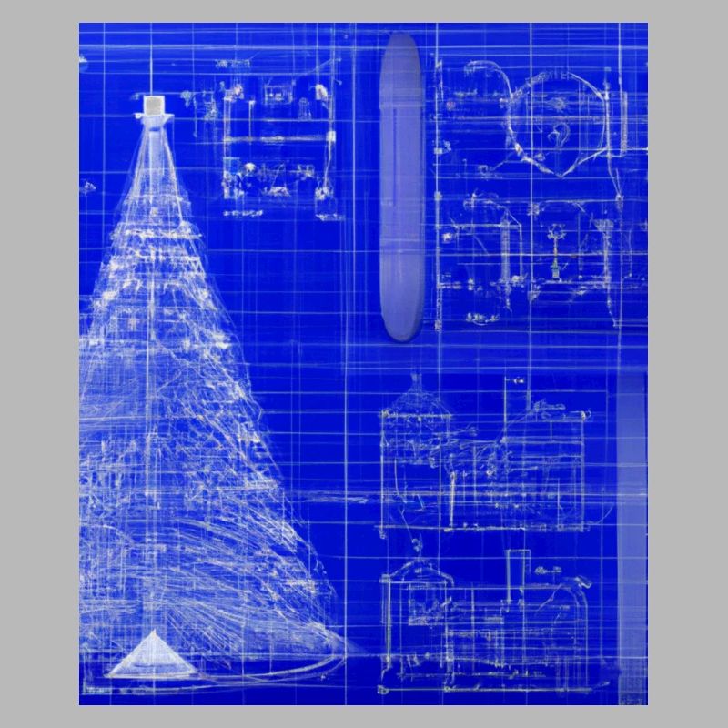 Weihnachten Weihnachtsbaum Schematic Blaupause
