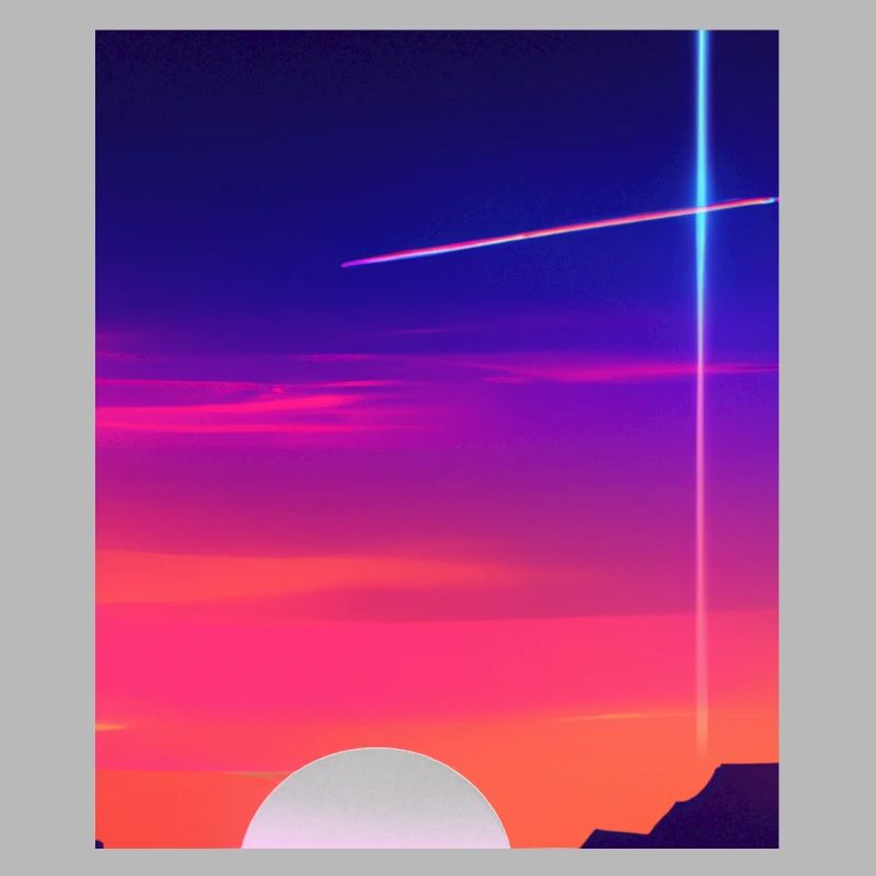Vaporwave Sun Synthwave Sunset