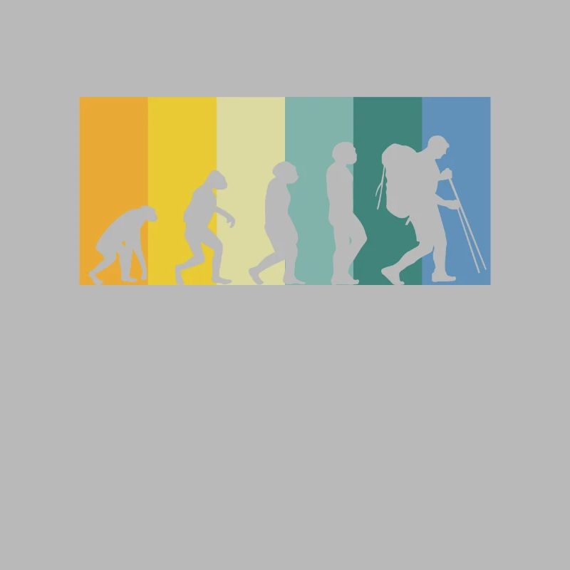 Evolution Wanderer - hiking retro vintage colors