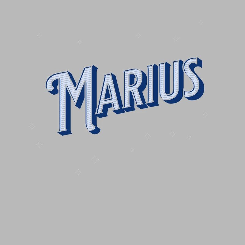Marius' name personalized