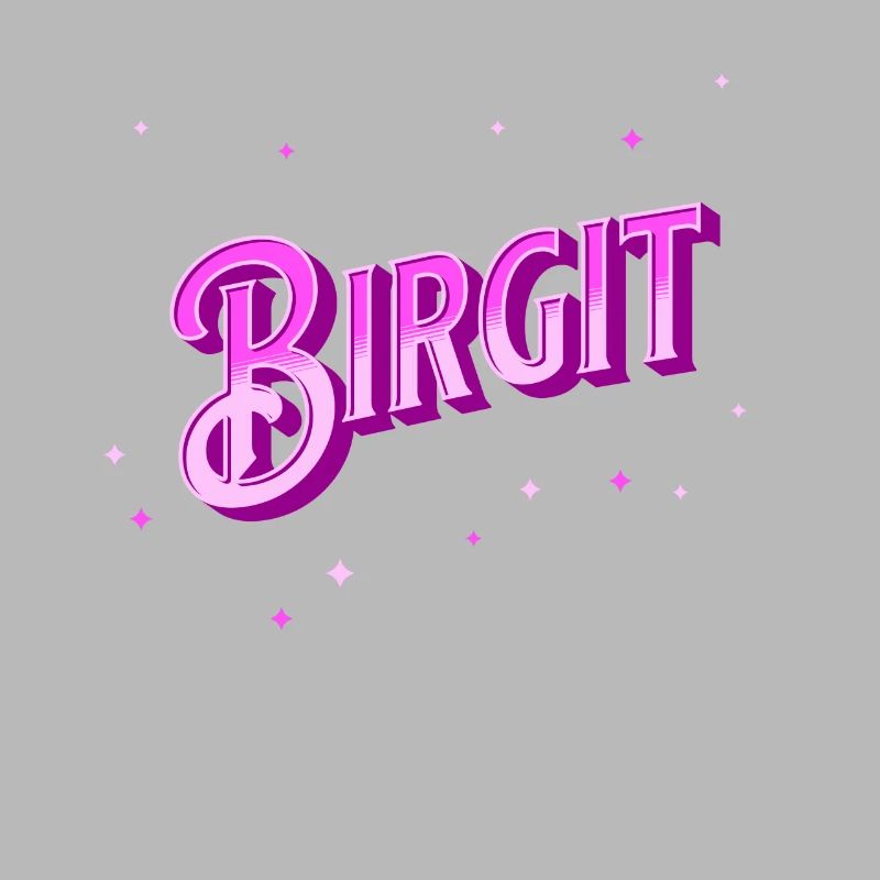 Birgit name personalized