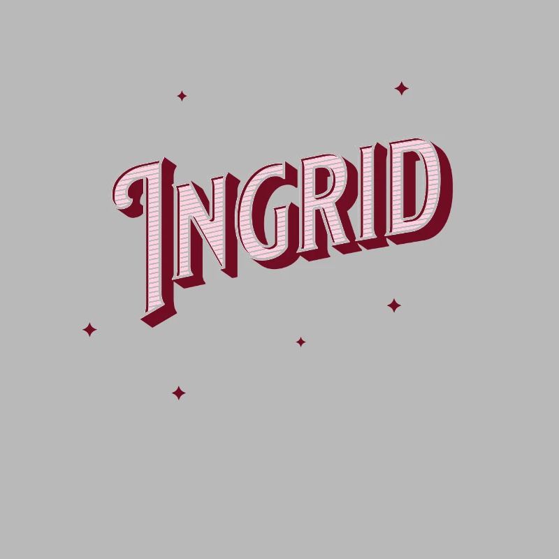 Ingrid name personalized