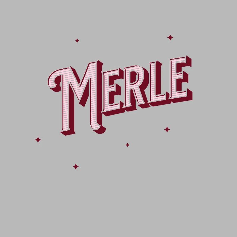 Merle name personalized