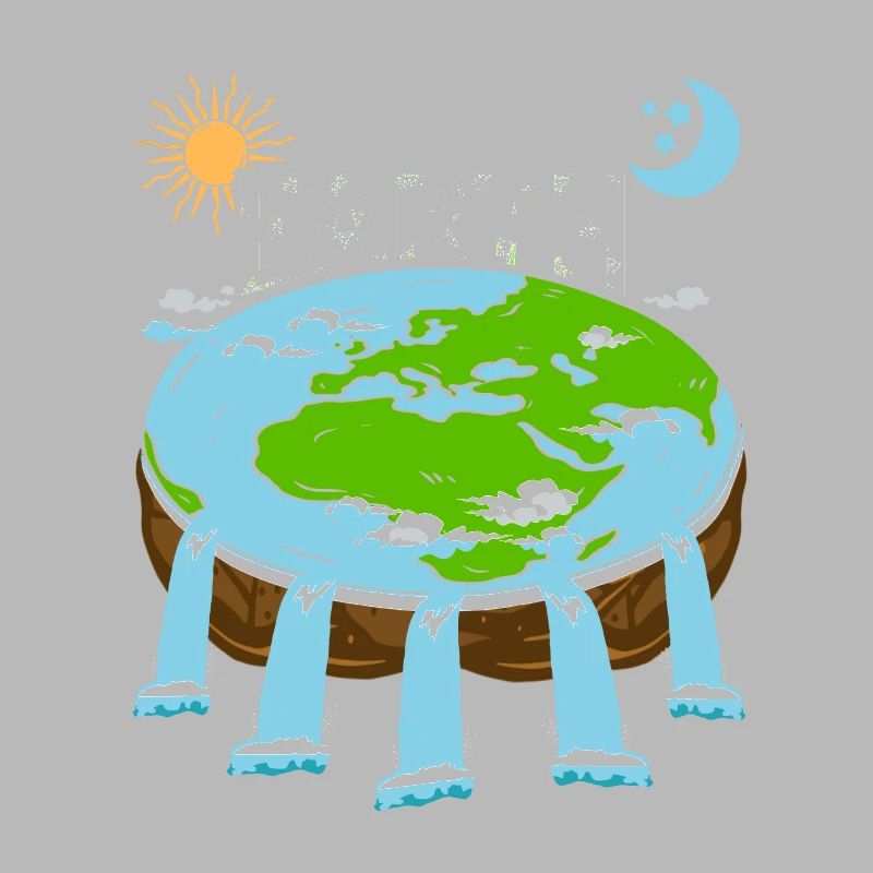 FLAT Earth Retro Flat Earther Designs