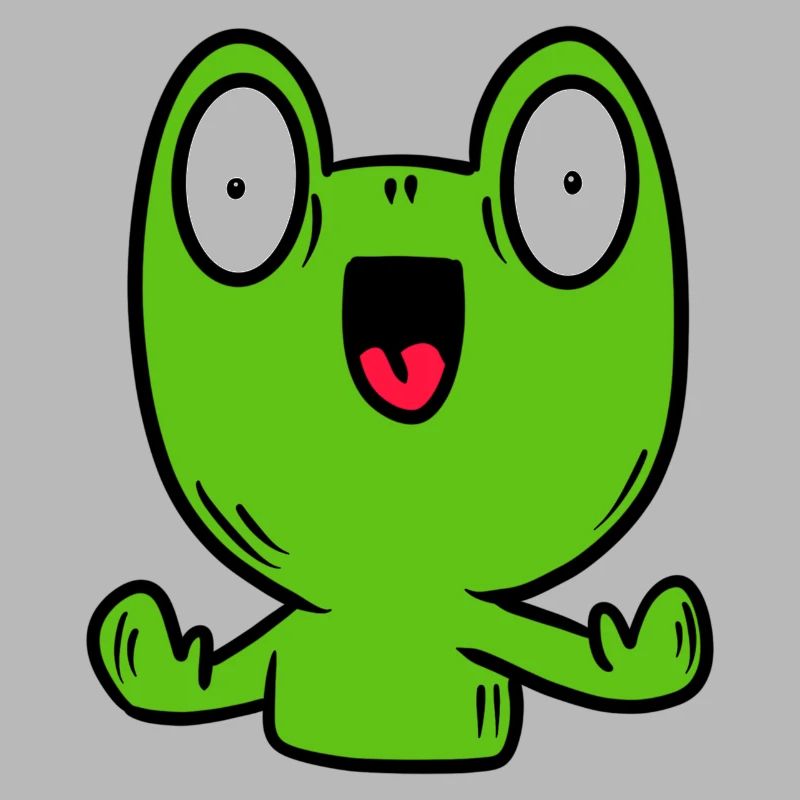 Funny frog, toad