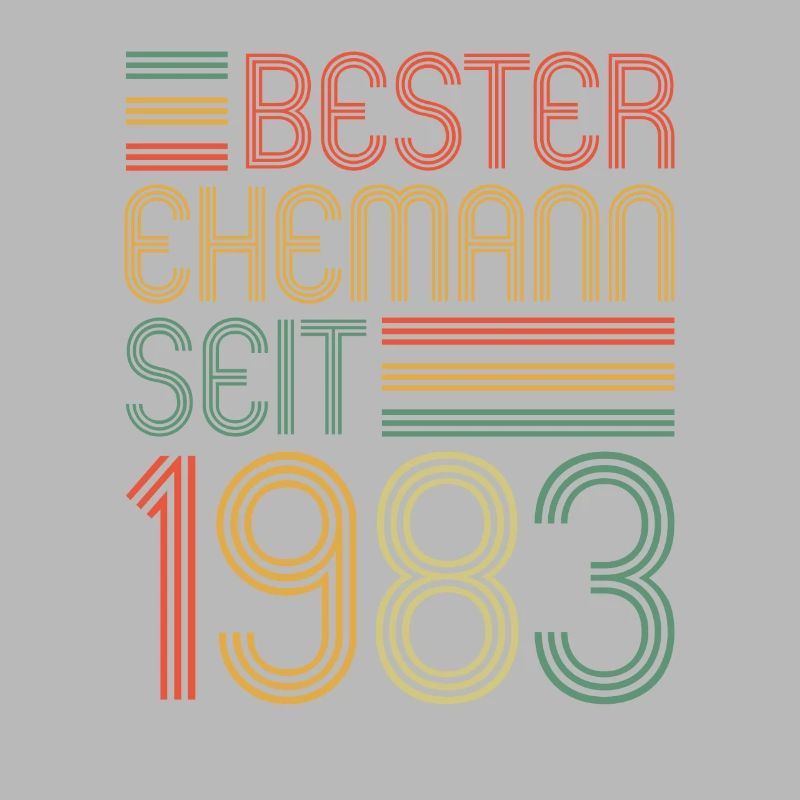 40. Hochzeitstag Bester Ehemann seit 1983