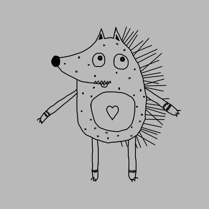 Igel mit Herz