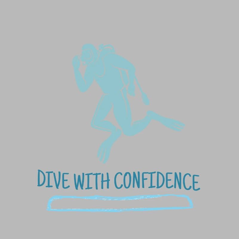 Dive With Confidence Retro Diver Designs Present