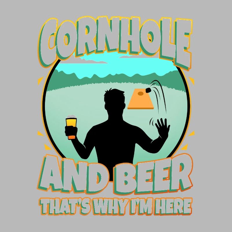 Cornhole and beer that's why im here
