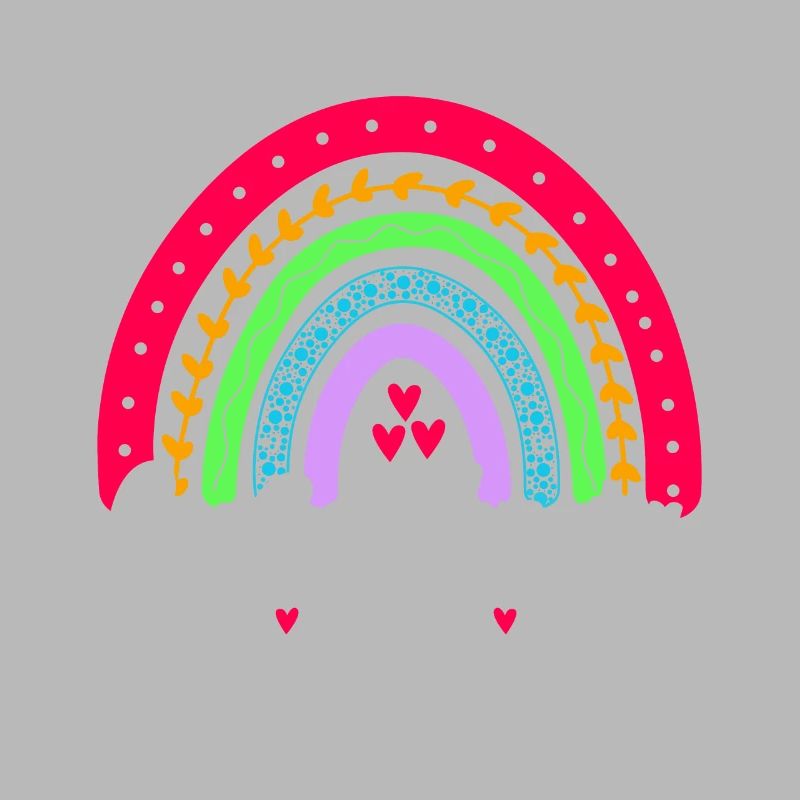 Große Schwester 2024 Boho Regenbogen Design