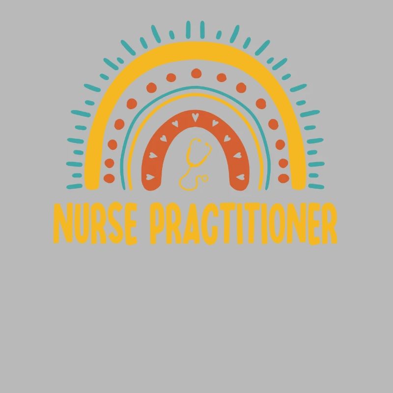 Krankenschwester Practitioner Boho Rainbow