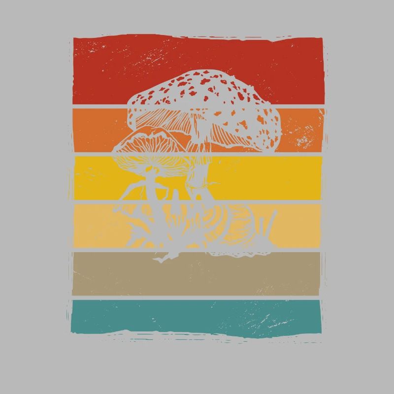 Mushroom Mushrooms Boletus Toadstool Retro Gift