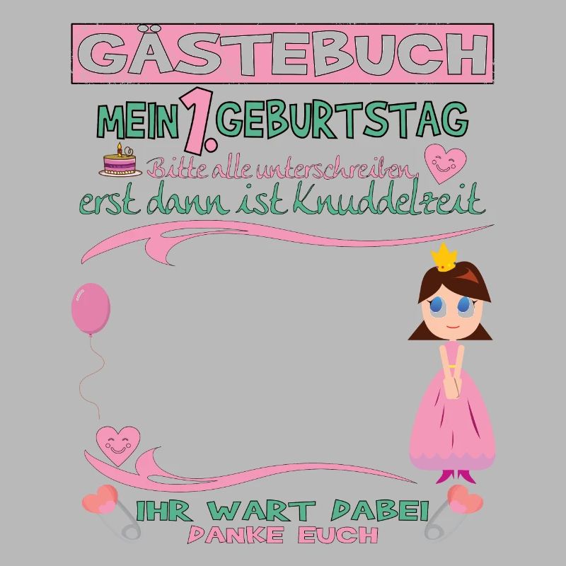 1. Geburtstag Mädchen & Junge Gästebuch