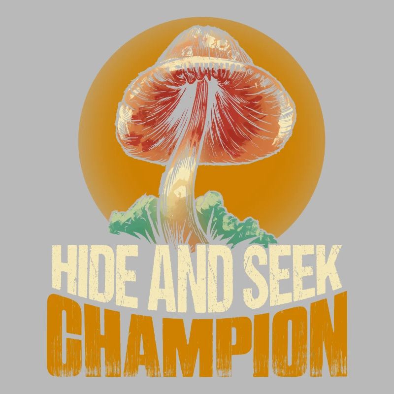 Champignon mycologue champion de cache-cache