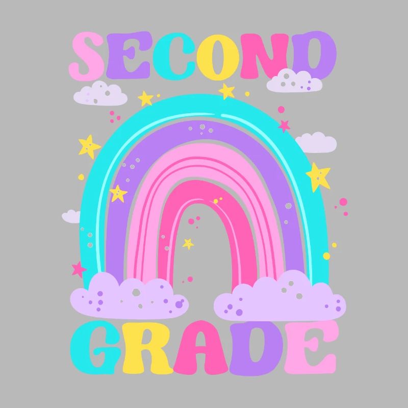 Second Grade 2nd Rainbow Teacher Student 100th