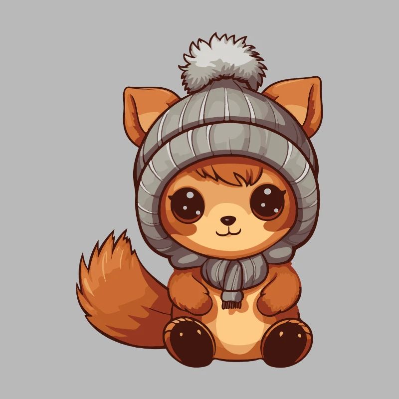 Eichhörnchen Winter Comic Niedlich