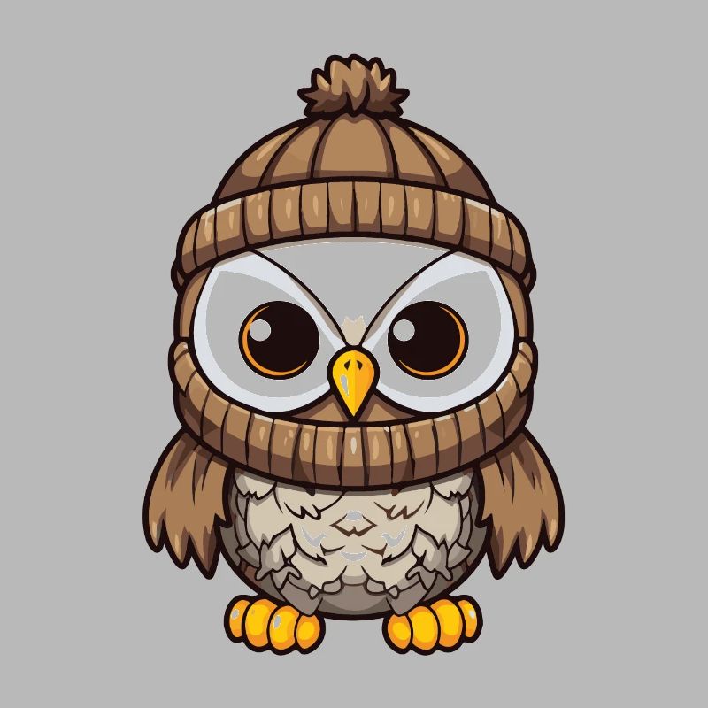 Eule Comic Winter Cozy