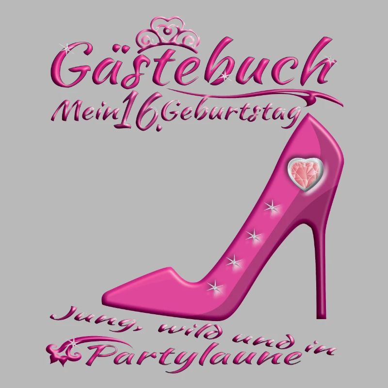 16. Geburtstag Mädchen & Junge Gästebuch