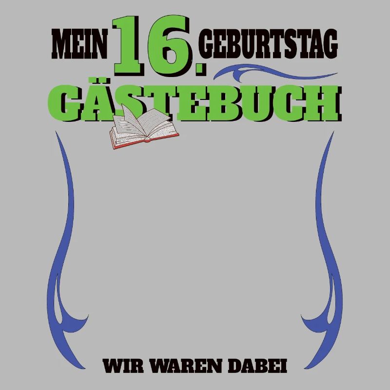 16. Geburtstag Mädchen & Junge Gästebuch