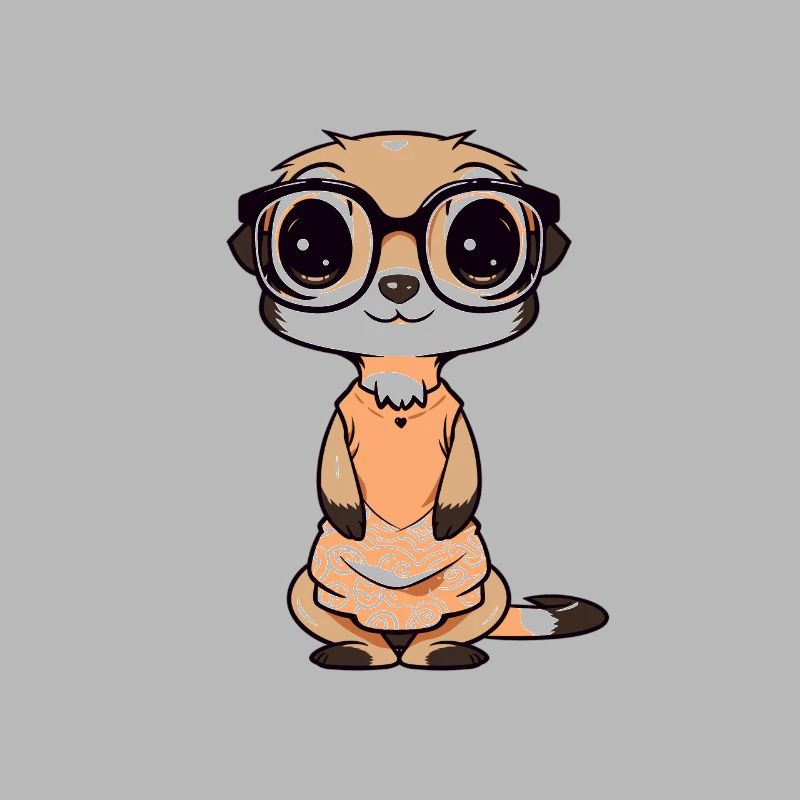 Nerdmännchen Junge Jungen Erdmännchen Nerdy Nerd