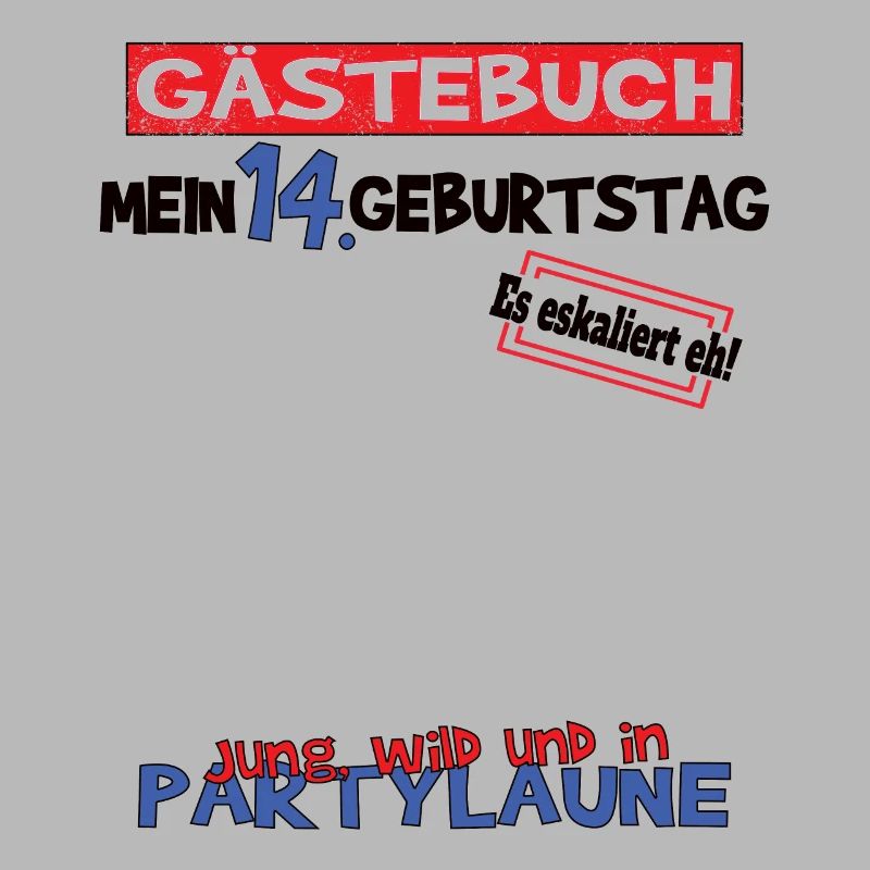 14. Geburtstag Mädchen & Junge Gästebuch