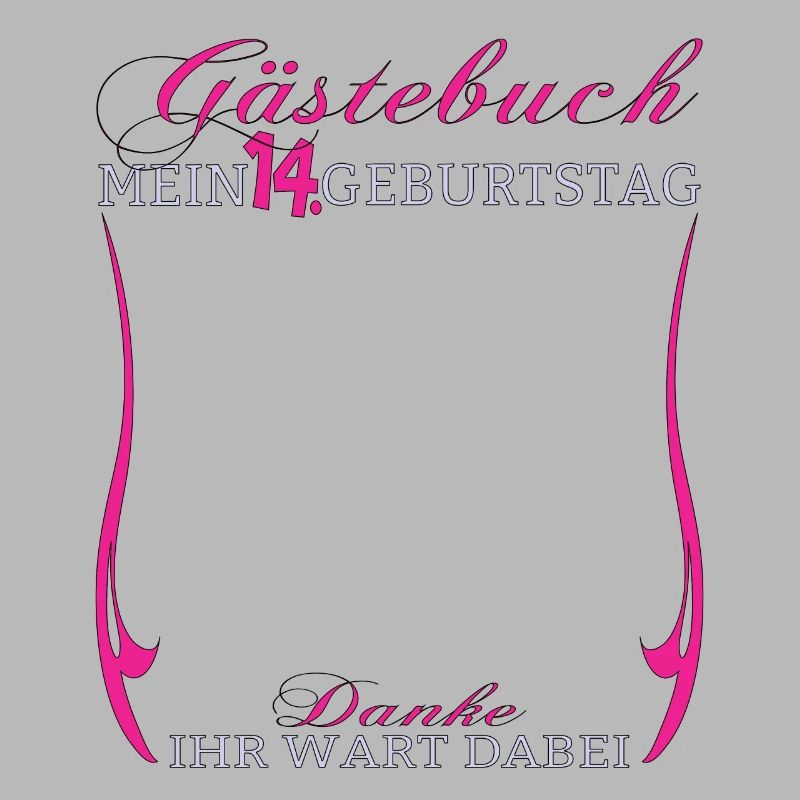 14. Geburtstag Mädchen & Junge Gästebuch