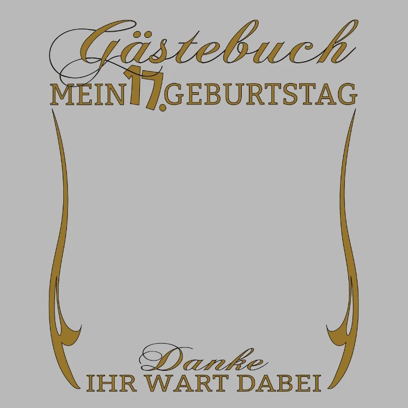 17. Geburtstag Mädchen & Junge Gästebuch