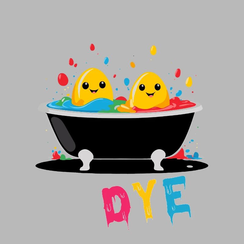 Funny Egg Dyeing Colors for Easter Artist