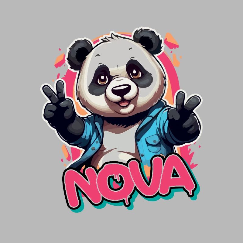 NOVA - Schöner Mädchen Name mit coolem Panda
