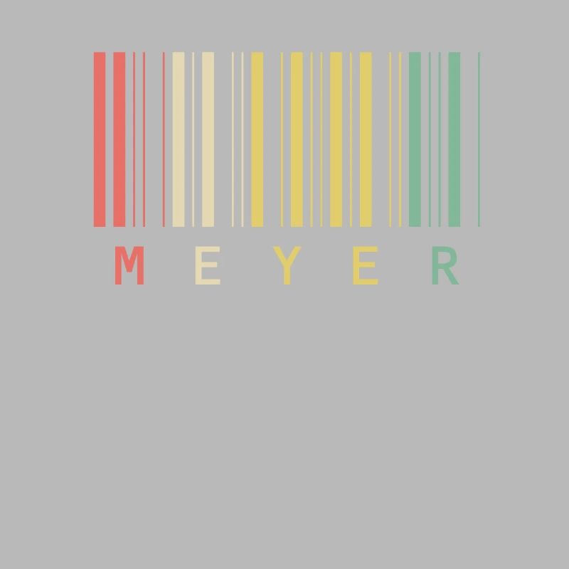 Meyer Familienname Balkencode Barcode Geschenk