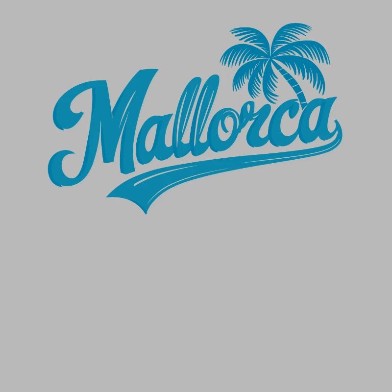 Mallorca Souvenir Palm Trees Design Beach Feeling