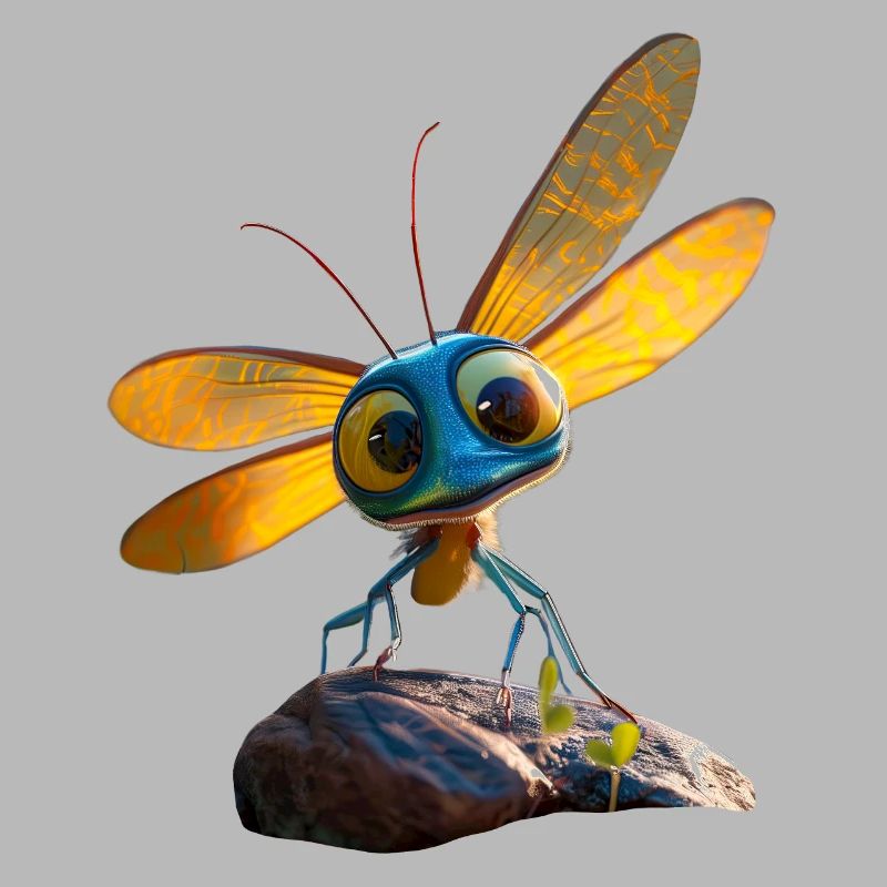 Libellule Libellule Ailes Colorées Libellules Mignonnes