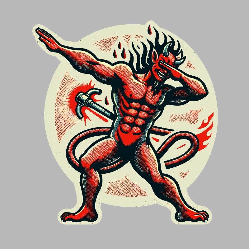 Dabbing Devil Funny Dabbing Design Costume