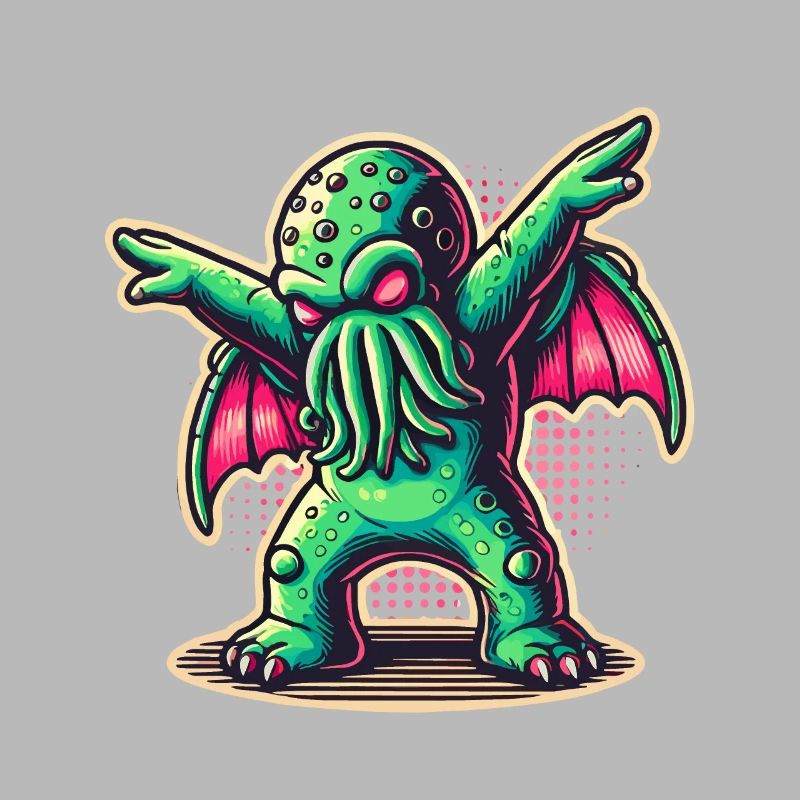 Funny Dancing Cthulhu