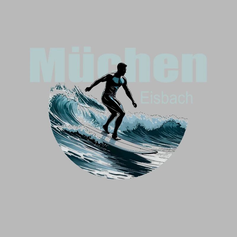 Munich Eisbach Vague de surf Munich Eisbach