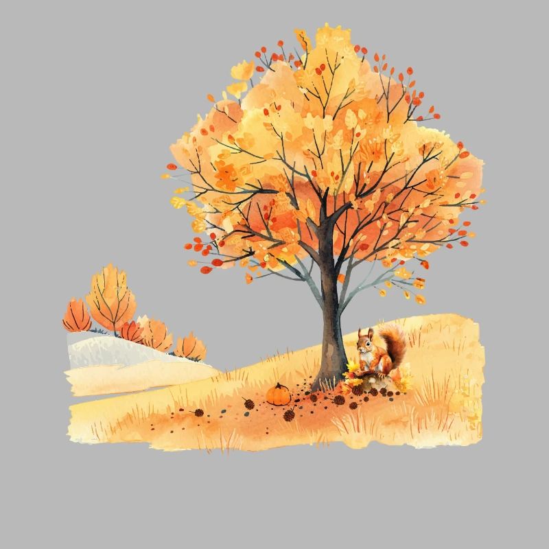 Herbst Eichhörnchen Écureuil d’automne