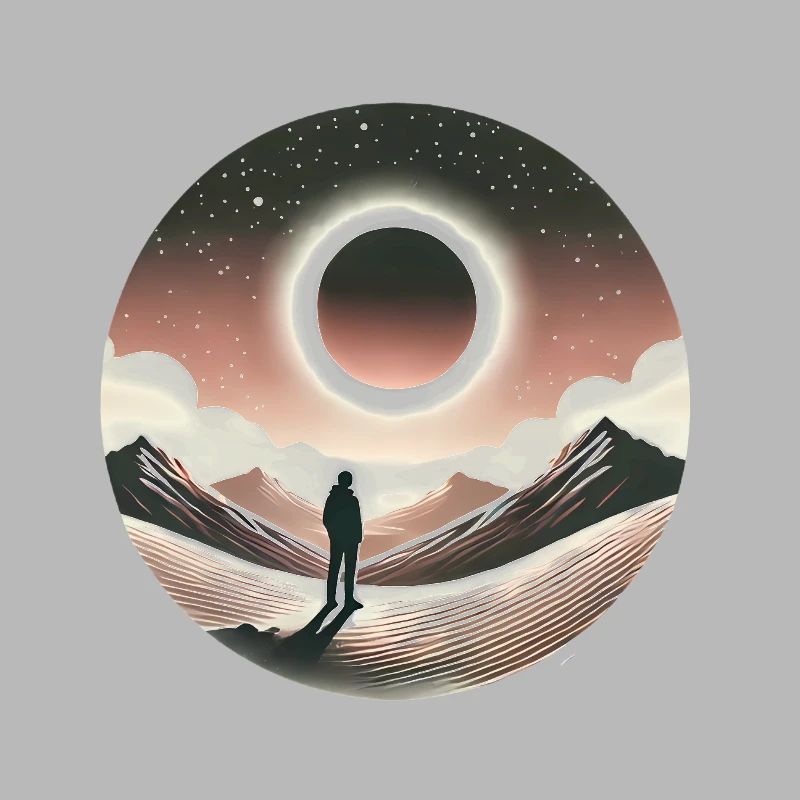 Conception de silhouette Eclipse Gaze