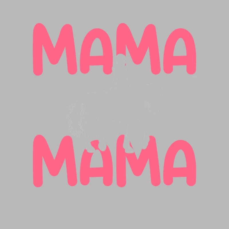 Reiten Mama Mutter Pferde
