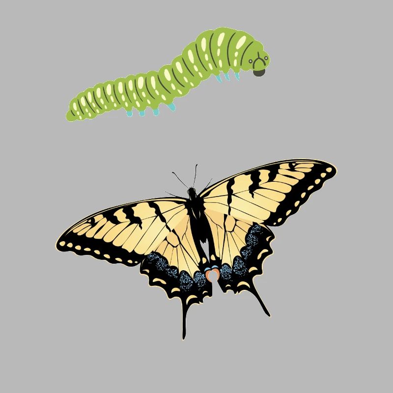 Tiger Swallowtails Sind Eine Mädchen Beste