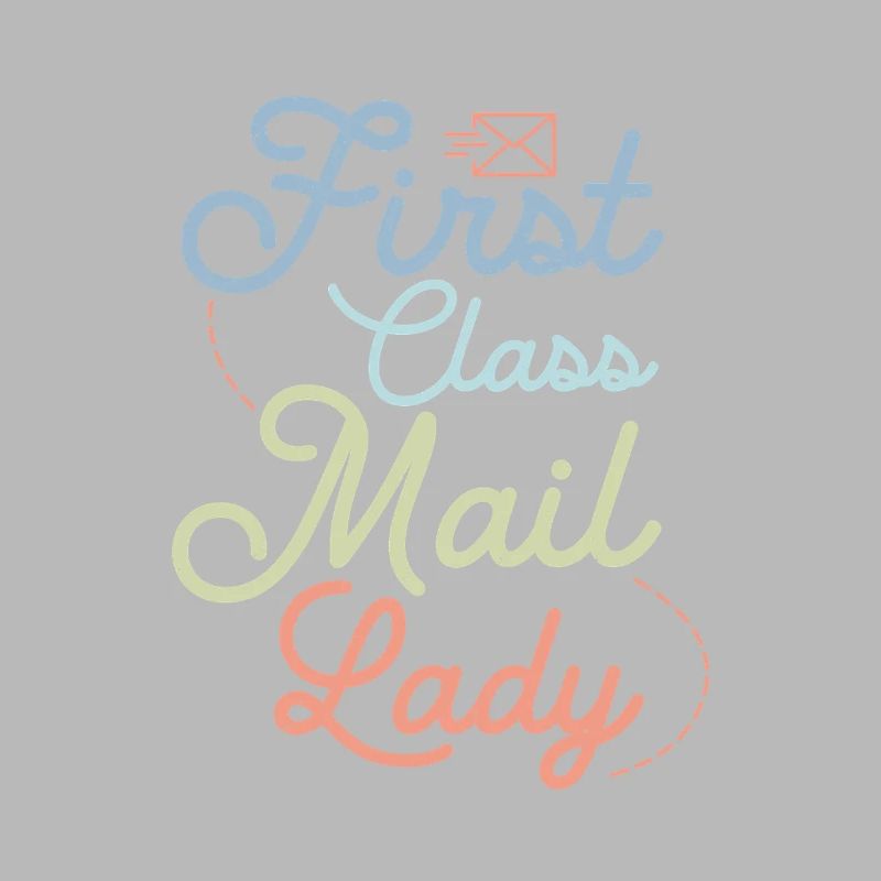 First Class Mail Lady Postal Worker Mail