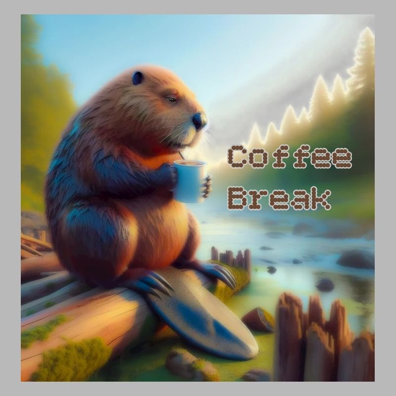 Pause-café castor