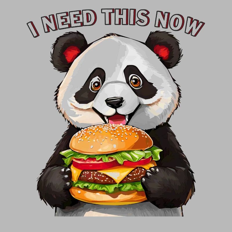 PANDA BEAR BURGER I NEED THIS NOW