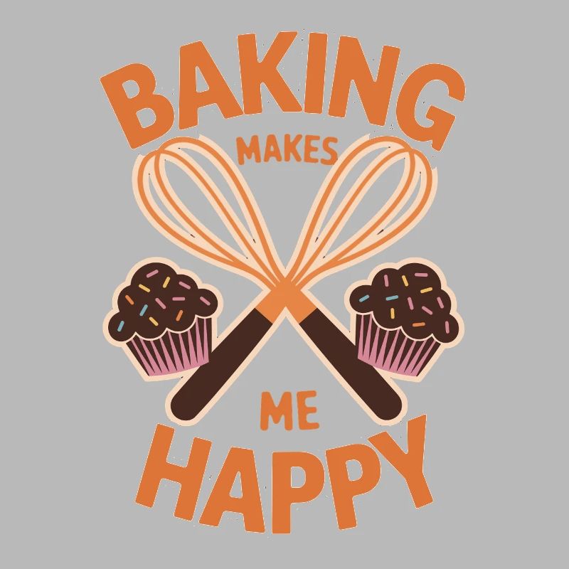 Baking makes me happy cake