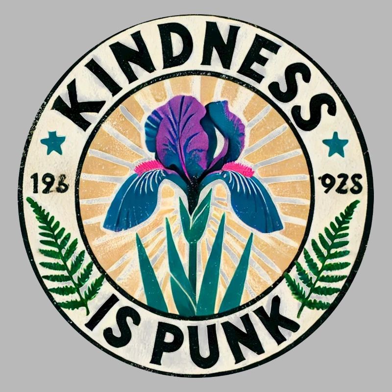 Freundlichkeit ist Punk-Iris-Patch