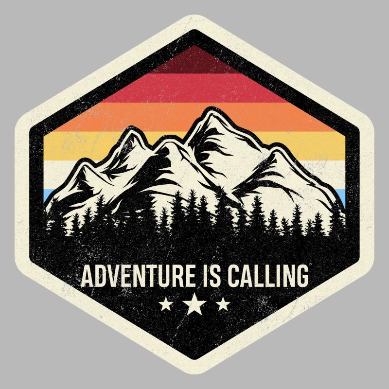 Das Abenteuer ruft Bergwappen