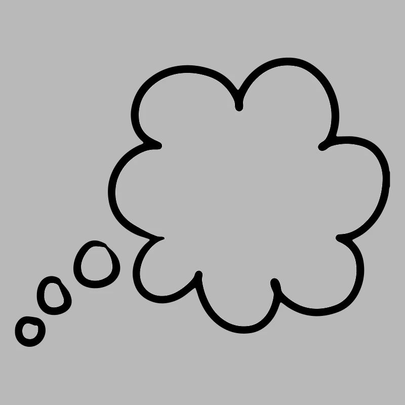 Bulle de pensée bulle de pensée thought bubble