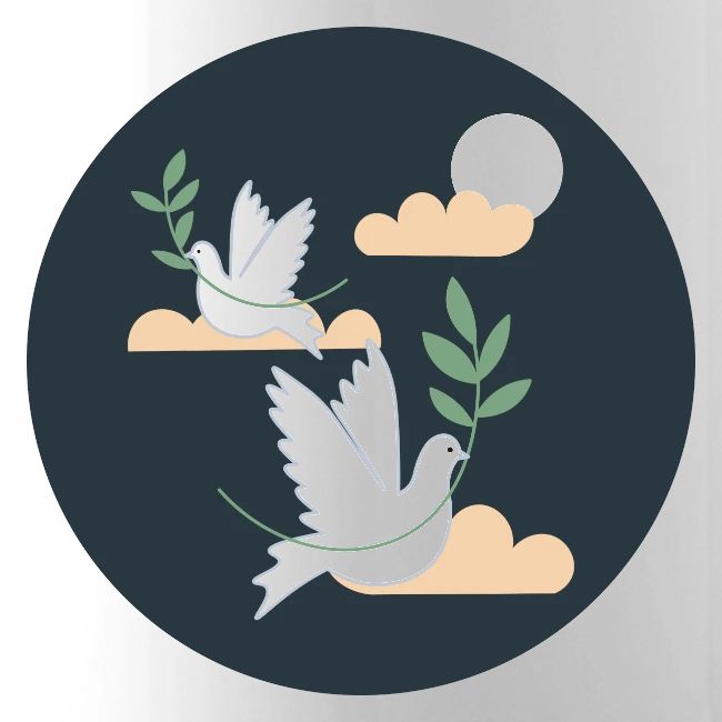 Peace Doves with Olive Branch