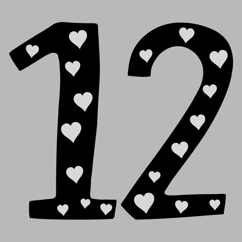 12 Geburtstag mit Herz