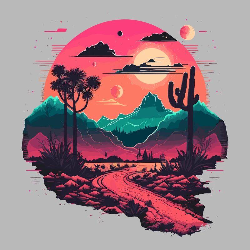 Synthwave Mountains