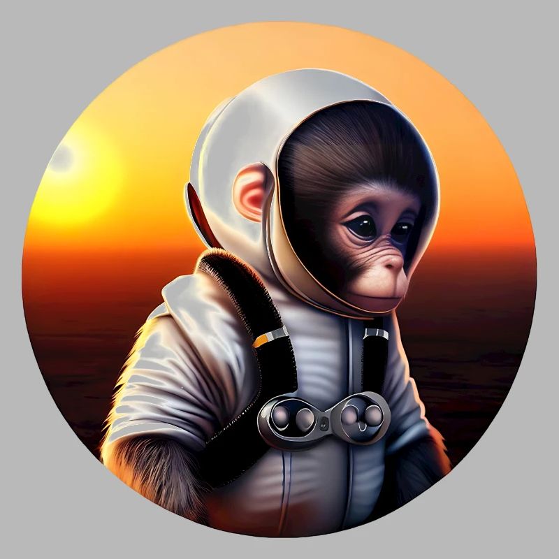 Affe Astronaut